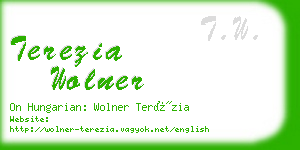 terezia wolner business card